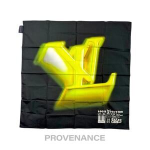 🔴 Louis Vuitton Virgil Abloh Extra Grip Bandana Scarf Black